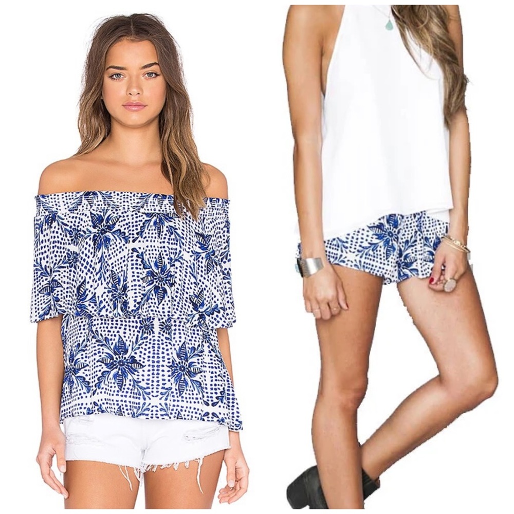 Show Me Your MuMu Myko Niko Cloud Bungalow Top and Cabana Shorts Set - LARGE